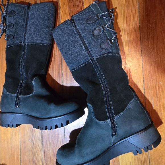 Bos & Co Suede, wool and leather Goose Prima lining size 39 warm boots - Picture 2 of 9